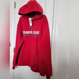 NWT Tampa Bay Buccaneers Men's Pullover Hoodie Size 2XL